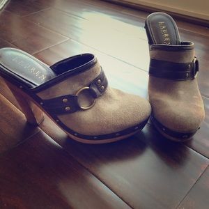 Ralph Lauren Suede Platform Pump